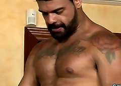 Muscle bear bareback and anal cumshot