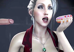 Slutty bitch loves to suck big cocks