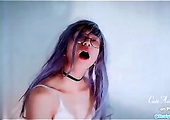 sexy Asian sissy Masturbate Moan in Converse sexyAsians