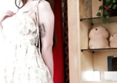 FRANKS TGIRLWORLD - Big Breasted Irine Solo Masturbation Reveals