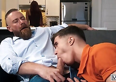 Maverick Sun Gets Horny While His Girlfriend Cooks And Sneaks A Quickie With Stepdaddy Cakes