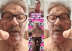 LIFE IS ABOUT GARGLING HARD-ON I AM FAGGOT STEVE RYAN