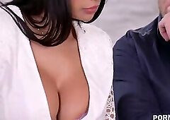 Envious Wife Honey Demon Joins Filthy Foursome With Husband And His Secretary
