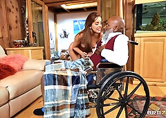 BRAZZERS Pervy grandpas lucky day with slutty dorm girls - Vanna Bardot & Lily Lou