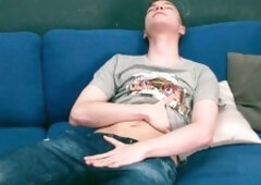 Fumbled, belly cum, getting off