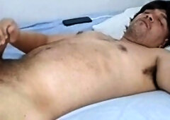 Playing with ebony underwear during solo fun