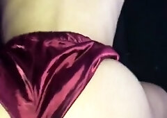 Emptied his dick on my back