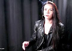 Fitness Instructor Tanya Is Smoking Terrible Taste Cigarette