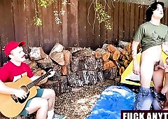 The Wicked Playgirl Sucks Off One Stud During the time that One more One Pounds Her - Fuckanytime