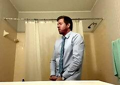 Biz Dad Gulped WAY Too Much Coffee and Needs To Jism Before He Gets Back To The Office