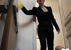 Adrenalizing young babe finds cigarette and gets lezdom pussy loving