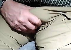 Kneading a Man's Crotchblge closeup