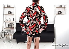 Busty blonde GILF Lady Sonia showing her charms