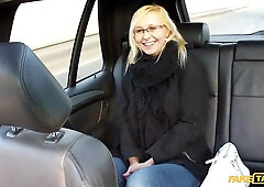 Nerdy Blonde Skunk In Glasses Gets Back At Cheating Boyfriend By Fucking Cabbie - Emily Sweet