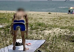 TO TAN BECOME A BARE PUBLIC BEACH VOL.trio