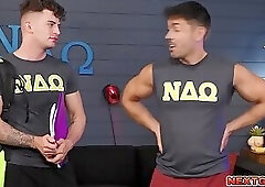 Fraternity president Nico Coopa fucked by A student Trevor Brooks