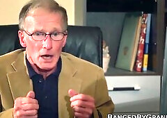 Slender old man gets his large schlong out and drills a youthful blondes cunt unfathomable and hard during the time that holding onto her haunches