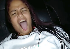 My Cuckold Fingers Fucks Me In The Taxi Cab And Made The Taxi Driver Fingering Me Too Then I Suck The Cock Of The Driver