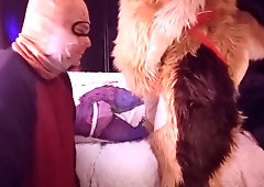 Slutty Fox Sucks His Santa