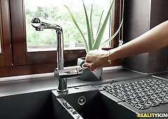 Getting Wet with Anal Loving Busty Bruntte Slut Anissa Kate in Mike's Apartment