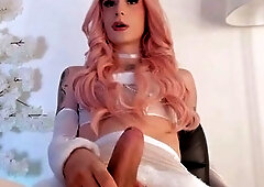 Sexy Trans Solo Wanking On Cam