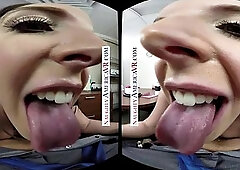 Naughty America Angela White gets a birthday surprise then puts out: Big Tits, Big Ass  Blowjob VR Porn
