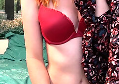 Amateur redhead Russian teen