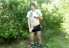 photoshoot in the woods