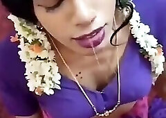Indian crossdresser sucking