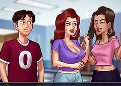 Phat desi aunty gets it on in Summertime Saga