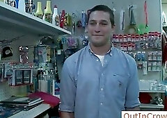 Dude sucking some amazing cock in store