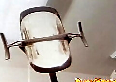 Gay patient jerks off while dildo fucked by hot doctor