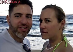 Banging a Curvy Large Breasts German Tourist Picked Up in The Beach