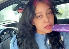 Live brunette camgirl toys masturbate orgasm