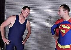 Cosplay wrestler ass fucked and facialized by dom