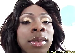 Black t-girl Kourtney Dash pounding butt