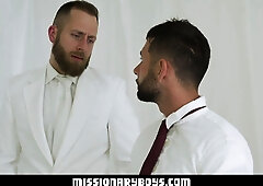 MissionaryBoyz - Bearded Priest Drills A Rebellious Missionary Culo