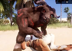 Crazy Life / Tiger getting Ravaged by a Minotaur