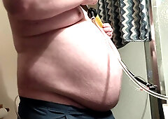 Stomach Inflation with Nearly two Gallons of Water