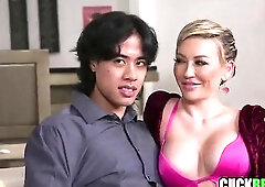 Cuckold Spouse Films Hotwife Squirt On Large Ebony Shlong