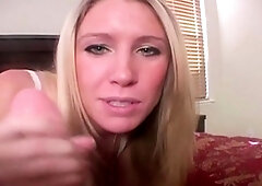 Hot Blonde Licking Dick