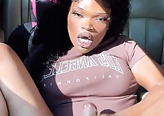 Two trannys fuck a black and a white guy on the sofa