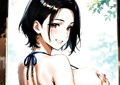 Waifu .Close-up walking large booty compilation manga comics animation queer