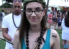 Liza Del Sierra have hardcore group sex outdoor