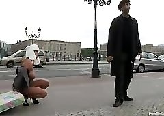 Susi Zenza outdoor bondage sex