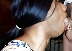 Deepthroating Daddies Cock Again