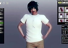 Sexy gay boy 3d creation l 3d animation different sexy poses
