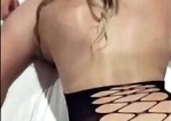 Sissy trap before and after the spit