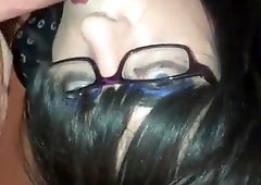 Nylonsissy deepthroating big hard-on to the accomplish