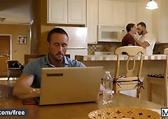 Passionate gay 3some with Myles Landon, Damien Kyle, Cliff Jensen